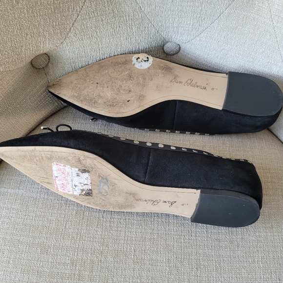 Sam Edelman Black Flats with Bow Detail - Picture 8 of 10